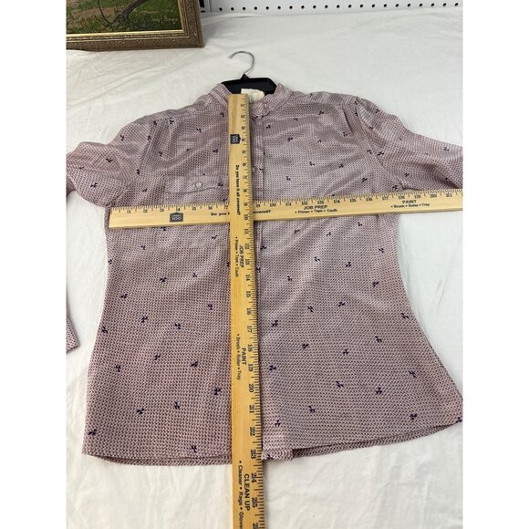 Vintage First Glance Pink Embroidered Blouse M 80s Blouse Cottagecore Romantic - Picture 6 of 6